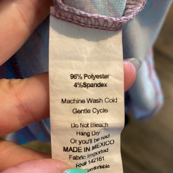 Lularoe Randy Black Purple Blue Baseball T Shirt 3XL EUC - Picture 5 of 6